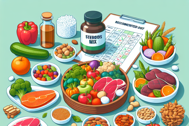 Dieta recomendada durante el uso de Mezcla de esteroides