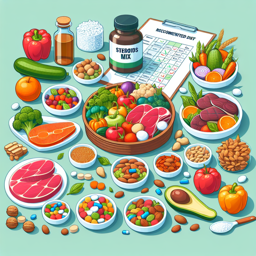 Dieta recomendada durante el uso de Mezcla de esteroides