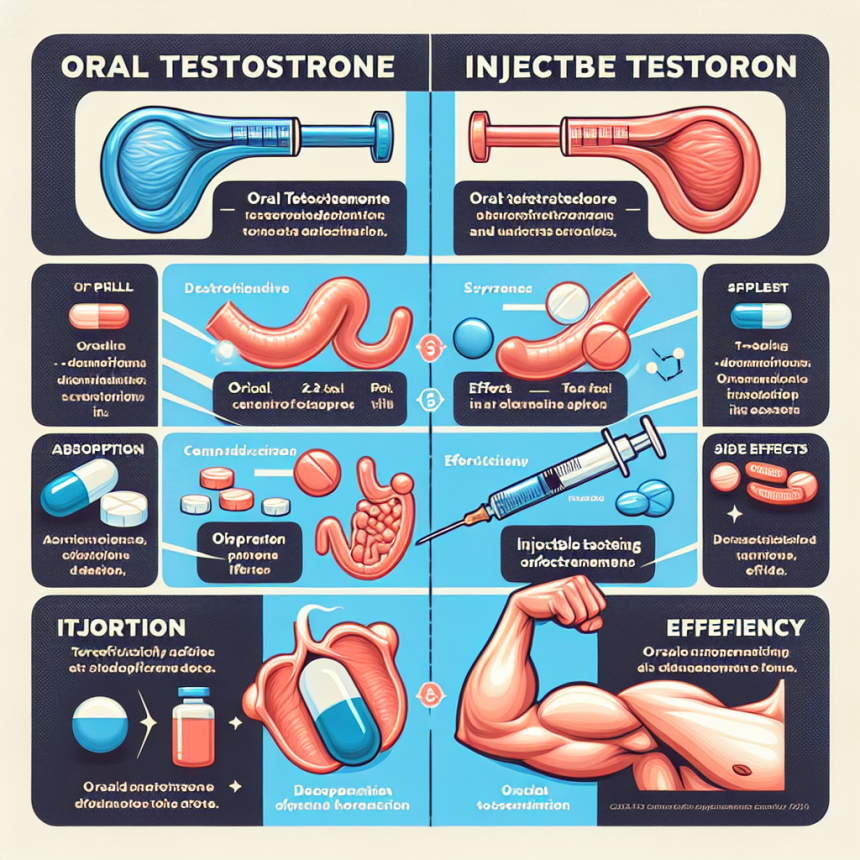 Diferencias entre Testosterona oral e inyectable