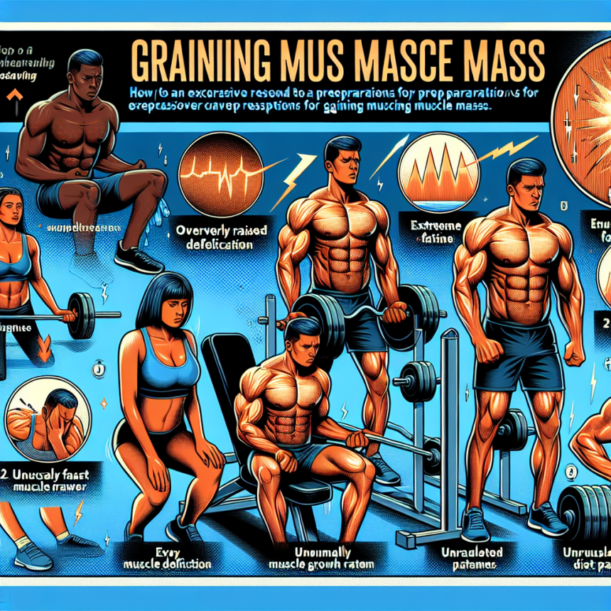 Cómo detectar una respuesta excesiva a Preparativos para ganar masa muscular