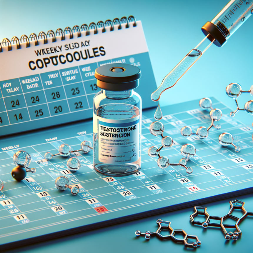 Protocolos semanales con Suspensión acuosa de testosterona