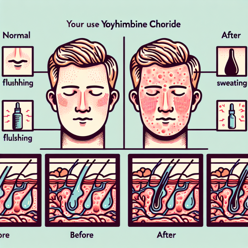 Qué cambios hay en la piel durante el uso de Yohimbine chlorine