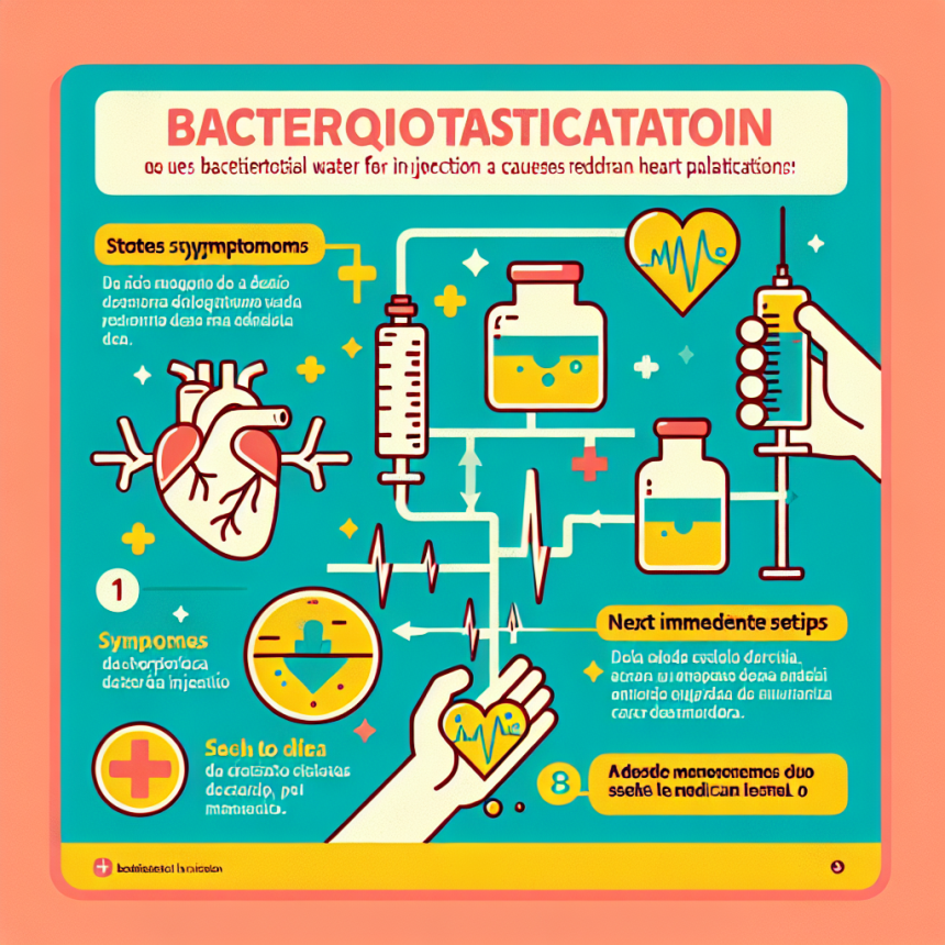 Qué hacer si Agua bacteriostática para inyección provoca palpitaciones