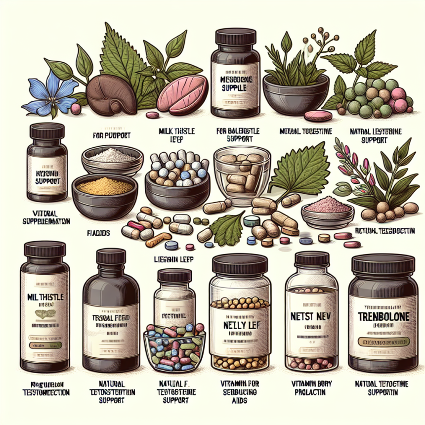 Qué suplementos naturales equilibran el uso de Trembolona mix (mezcla de trembolona)