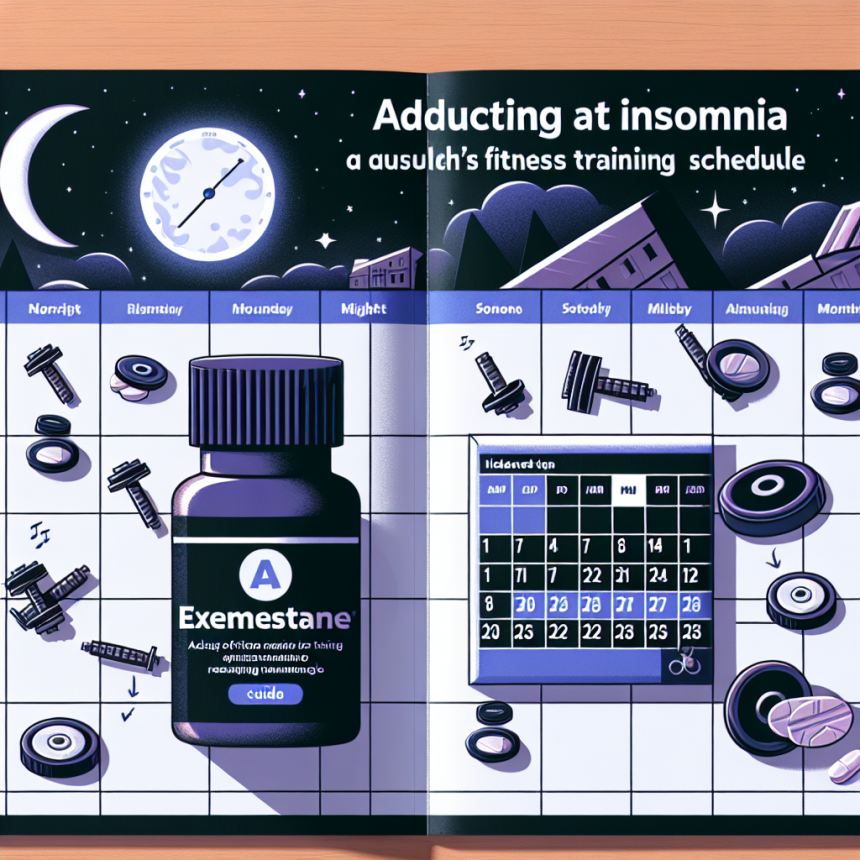 Cómo ajustar el entrenamiento si Exemestane produce insomnio