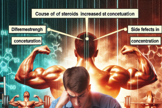 Cursos de esteroides para aumentar la fuerza y dificultad para concentrarse