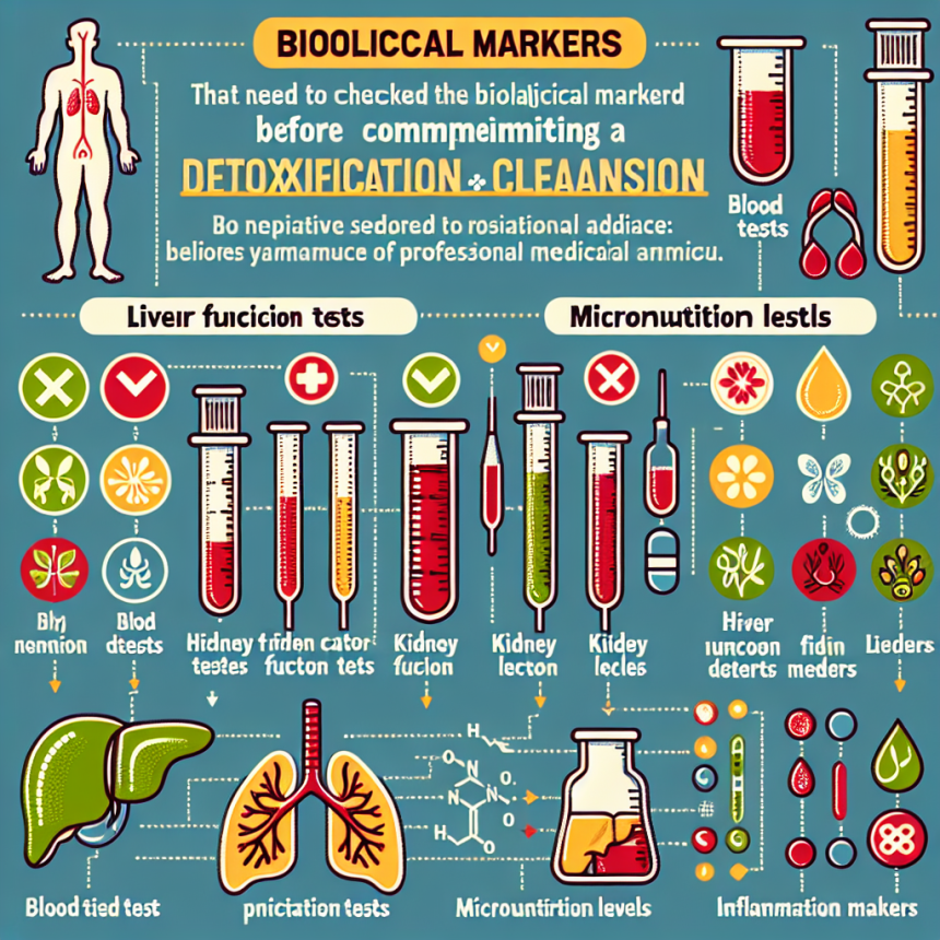 Qué biomarcadores revisar antes de usar Limpieza y desintoxicación
