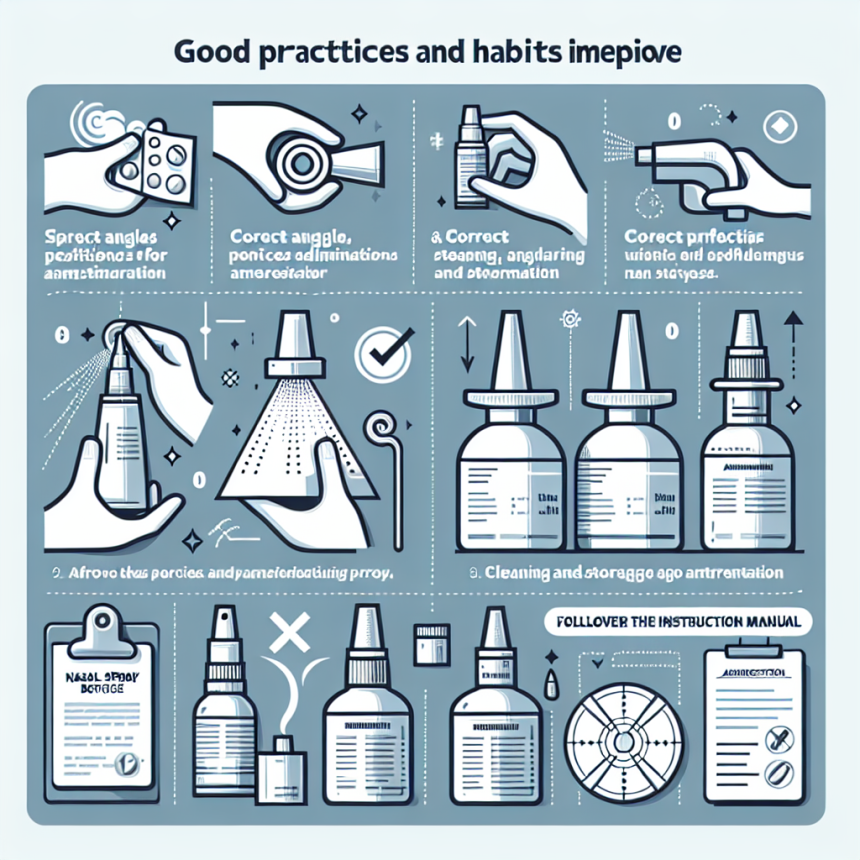 Qué hábitos mejoran la eficacia de Aerosoles nasales